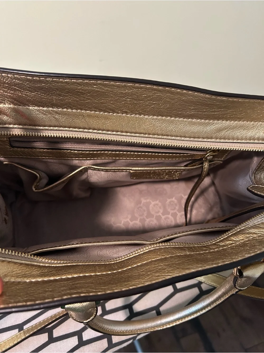 Michael Kors “Selma” Large Saffiano Leather Satchel